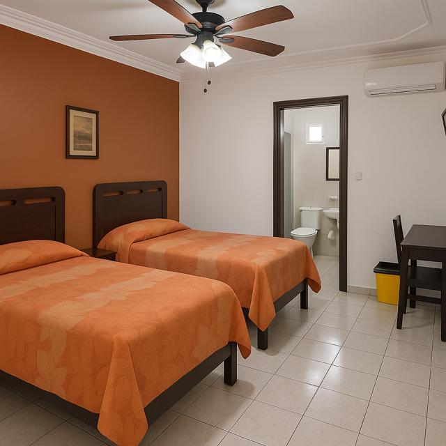 Habitación doble con balcón al malecón
